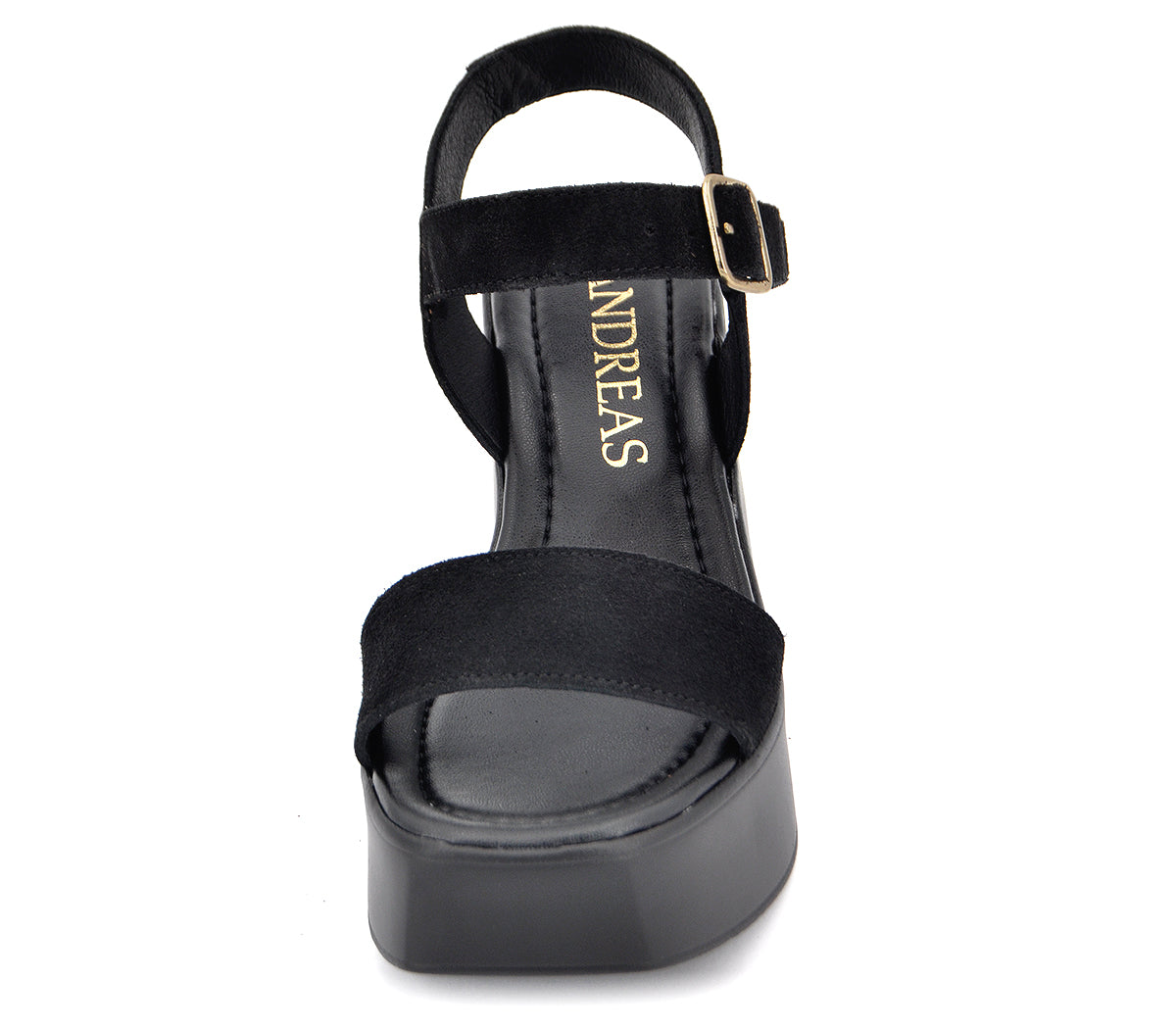 S-14 SANDALIA PLATAFORMA SERRAJE NEGRO