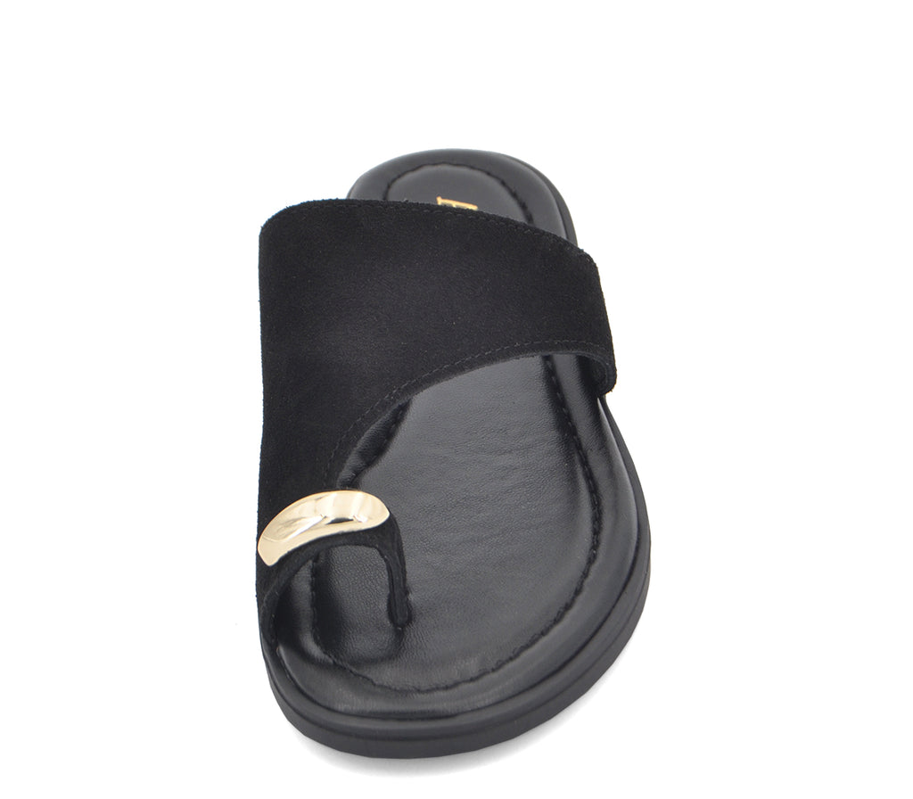 S-15 SANDALIA PIEZA SERRAJE NEGRO