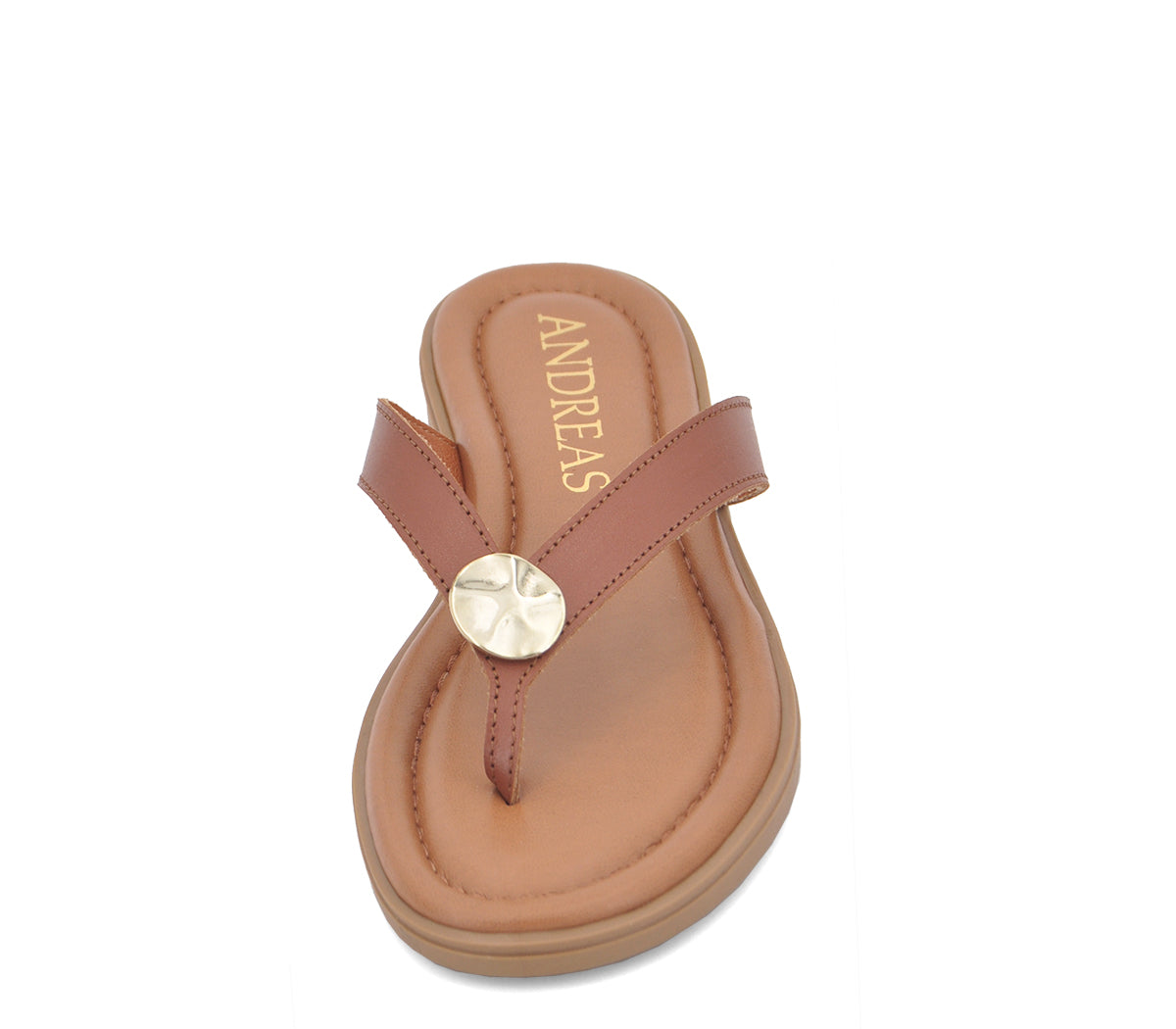 S-18 SANDALIA PLANA PIEL CUERO