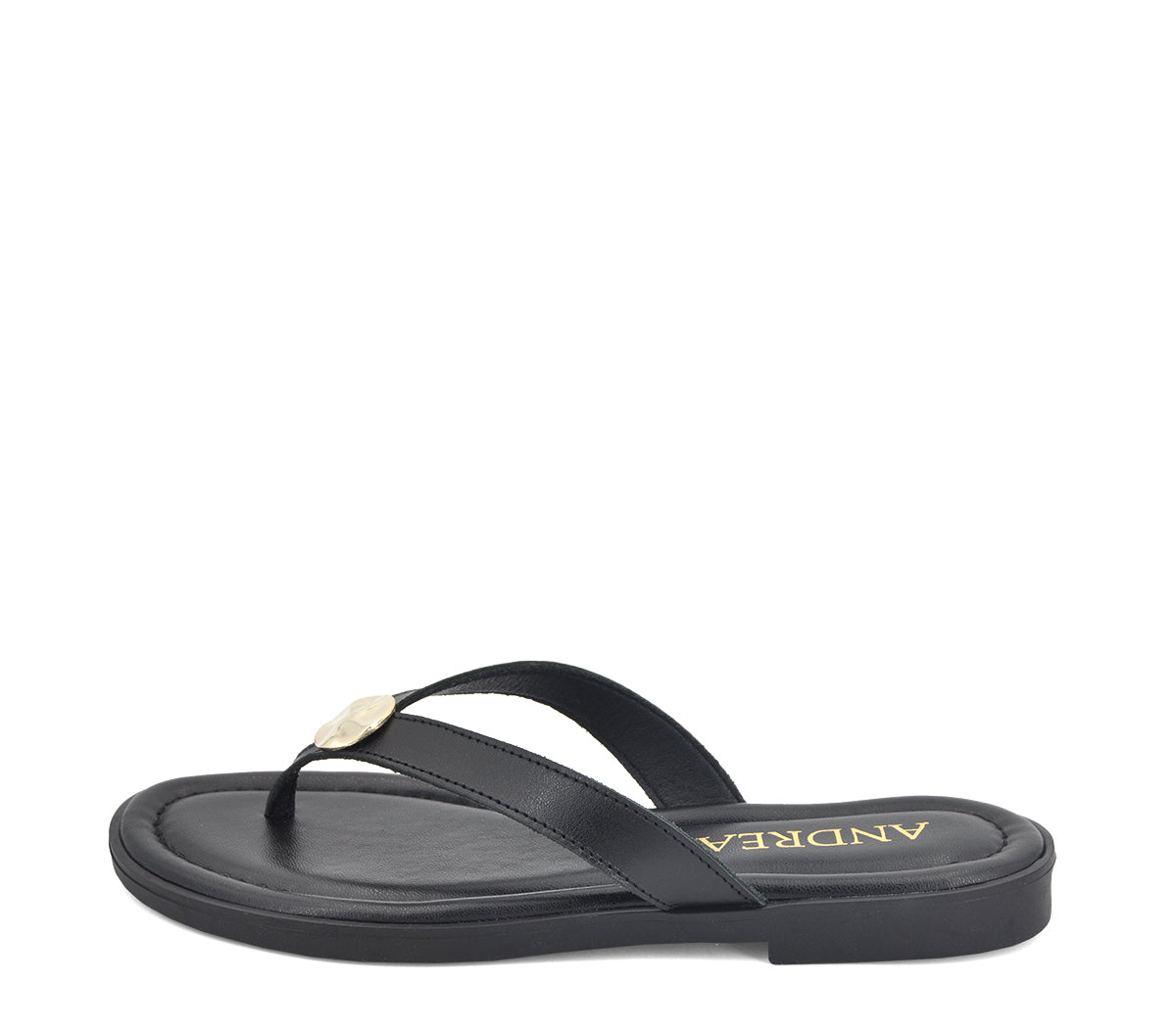 S-18 SANDALIA PLANA PIEL NEGRA