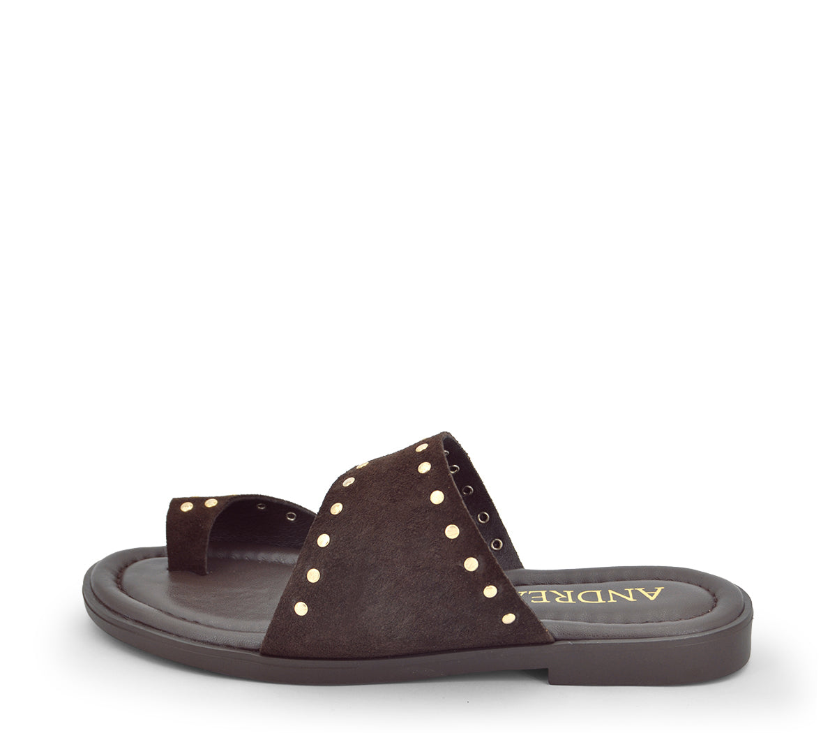 S-8 SANDALIA SERRAJE MARRÓN TACHAS