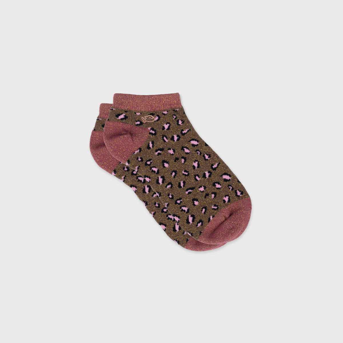 SFW12 CALCETINES LEOP/MARRON-ROSA