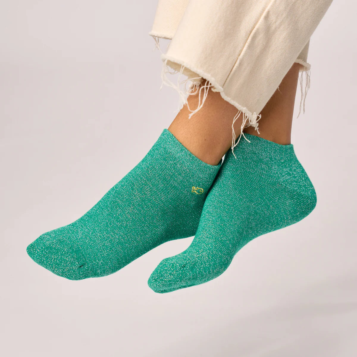 SP19 CALCETINES LUREX/VERDE