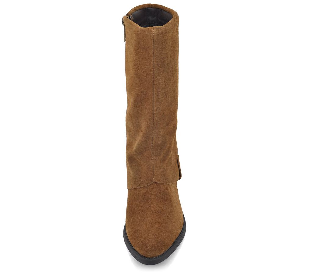 SS1973 BOTAS COWBOY SERRAJE CAMEL CON POLAINA