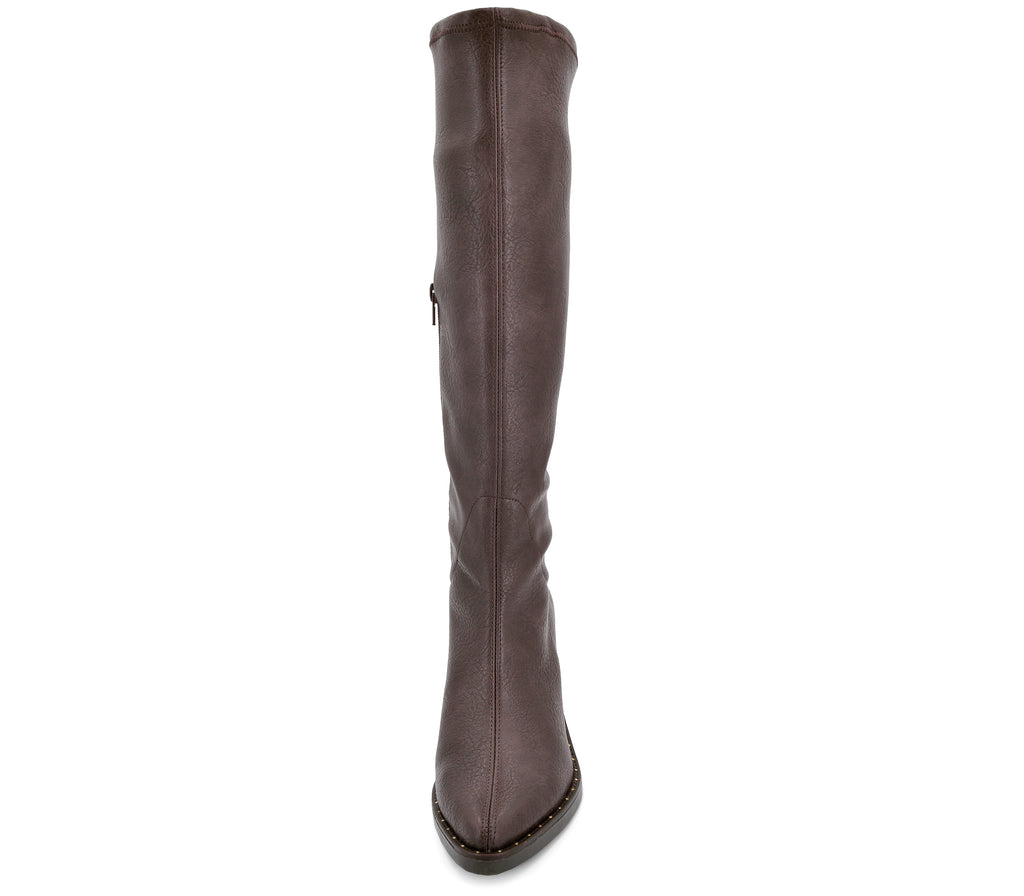 W-8 BOTA NAPA ELÁSTICA TACÓN MARRÓN